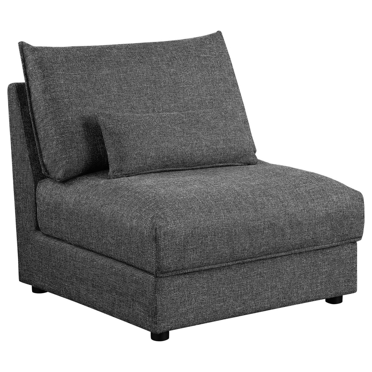 Sasha Barely Black Upholstered 5-Piece Modular Sectional Sofa from Coaster - Luna Furniture