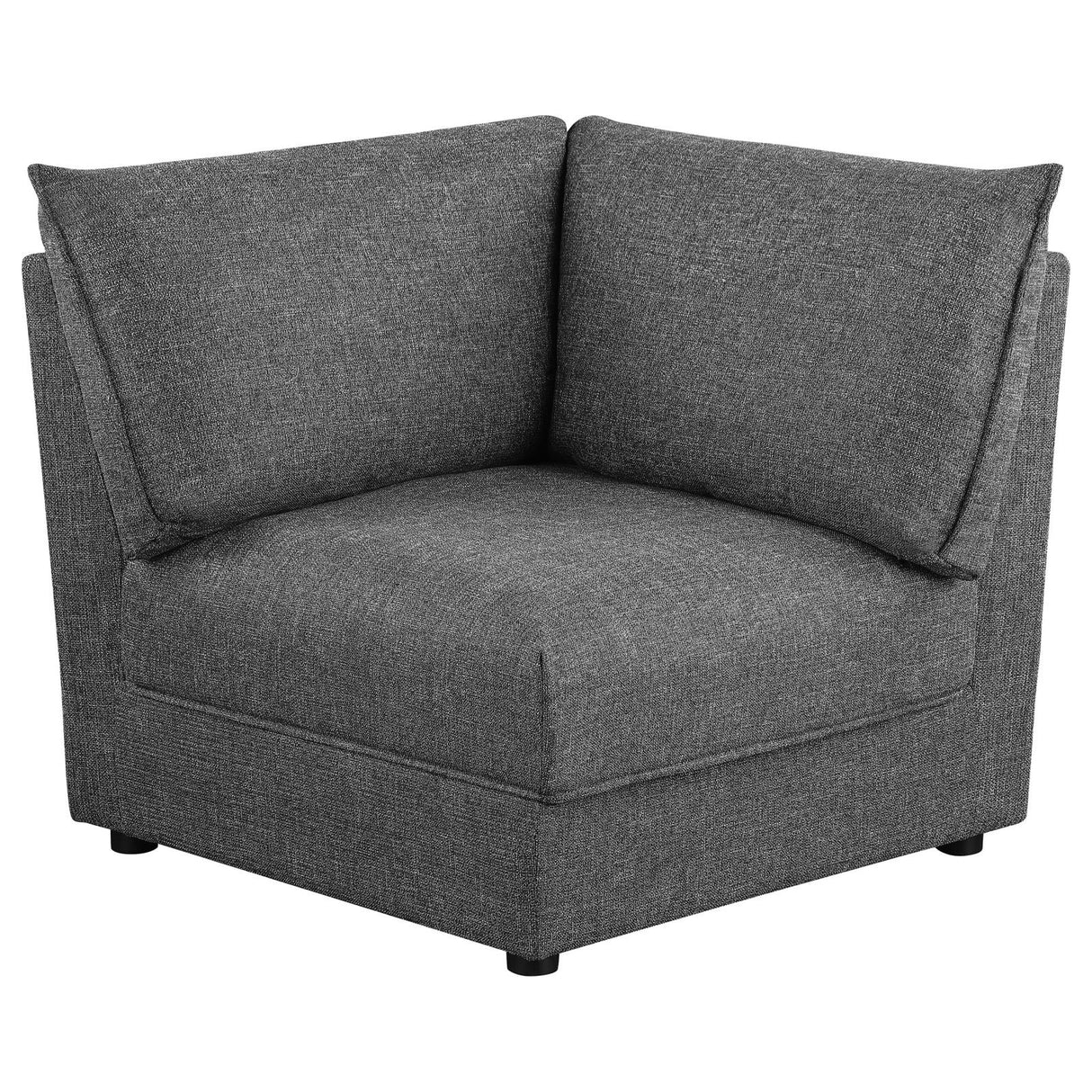 Sasha Barely Black Upholstered 5-Piece Modular Sectional Sofa from Coaster - Luna Furniture