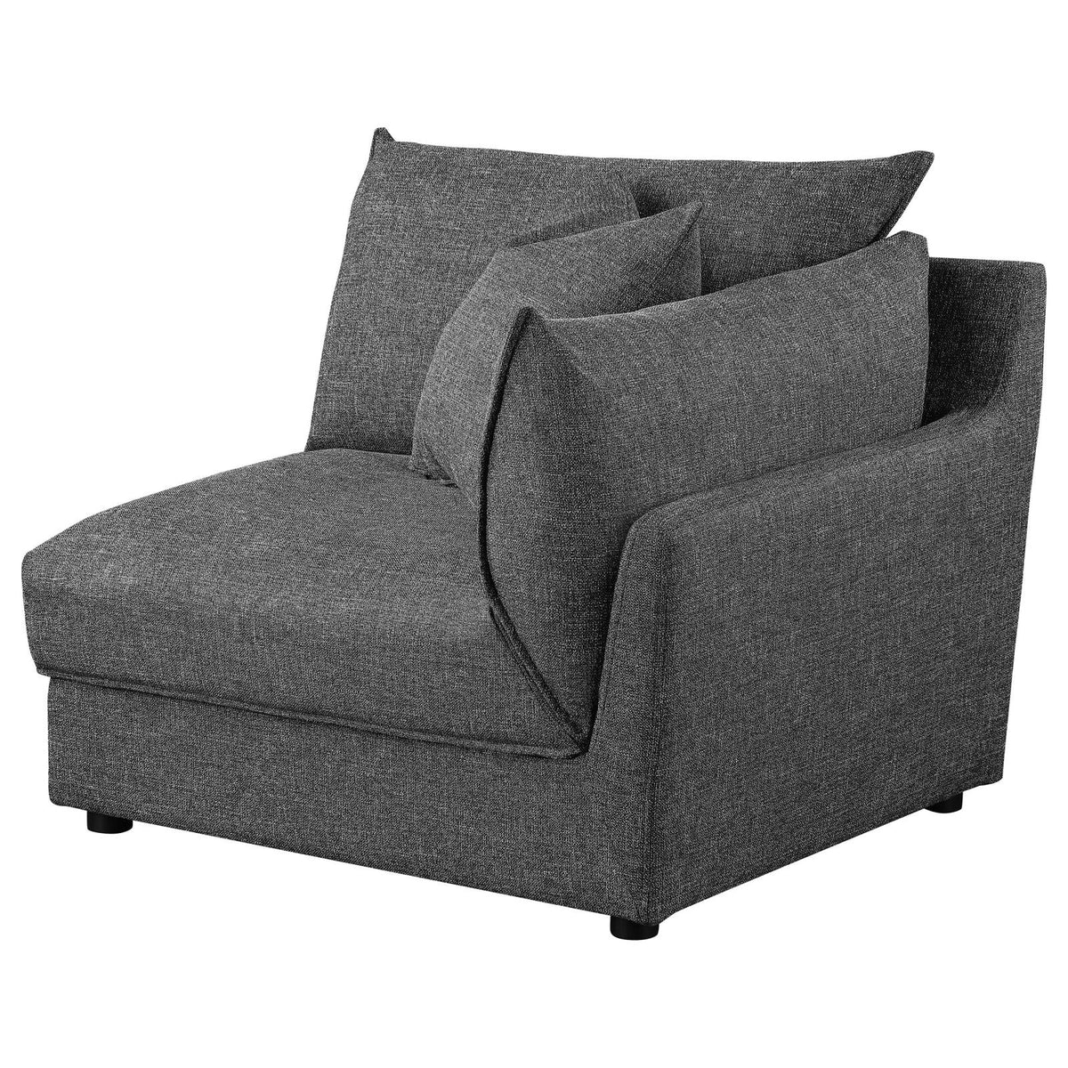 Sasha Barely Black Upholstered 6-Piece Modular Sectional from Coaster - Luna Furniture