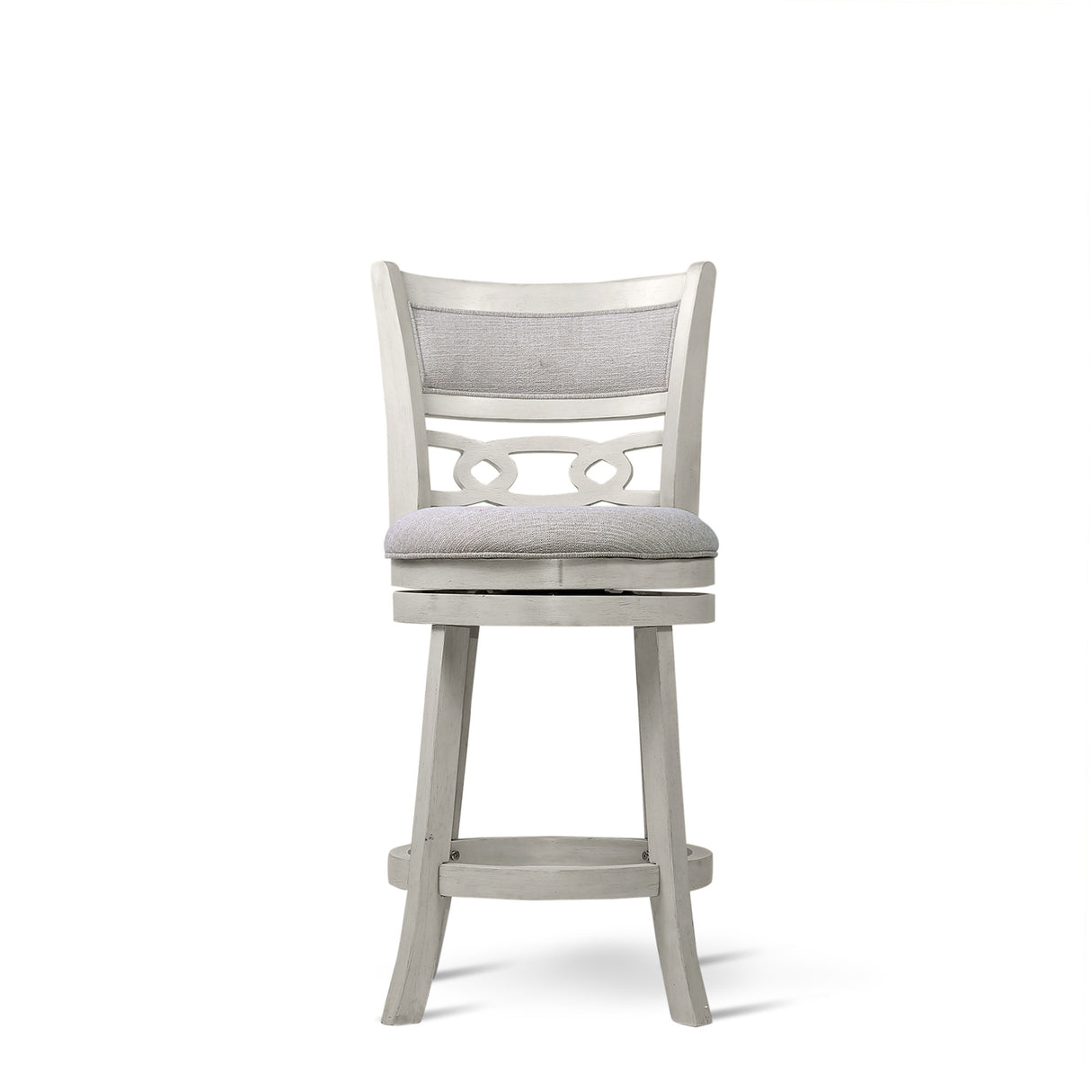Savor White Swivel Counter Height Chair, Set of 2 from Homelegance - Luna Furniture