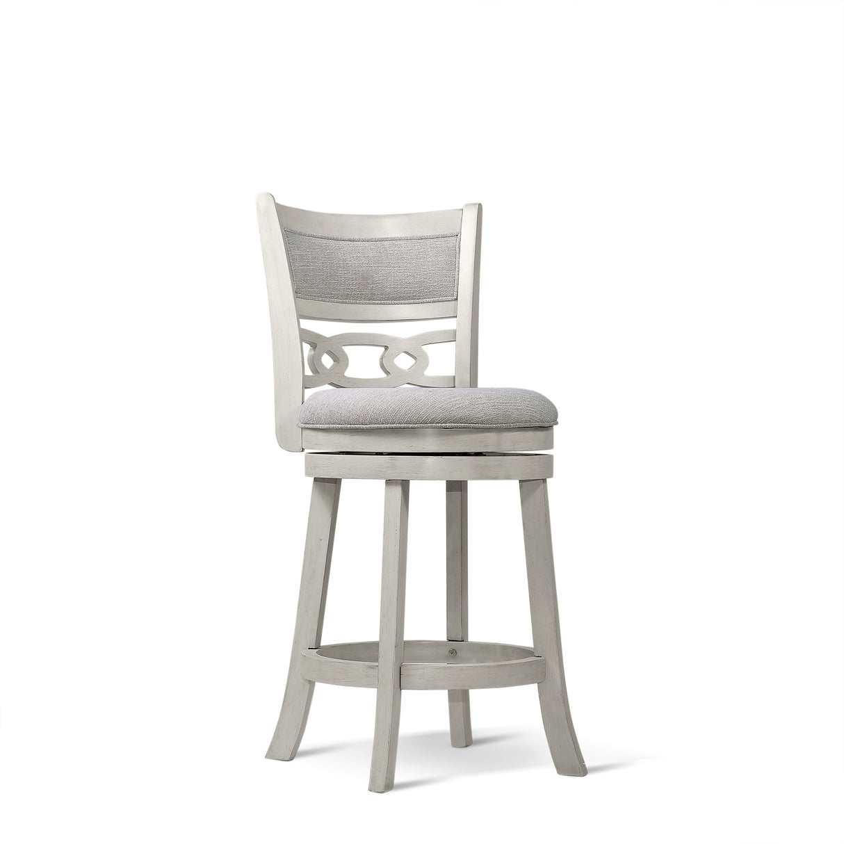 Savor White Swivel Counter Height Chair, Set of 2 from Homelegance - Luna Furniture