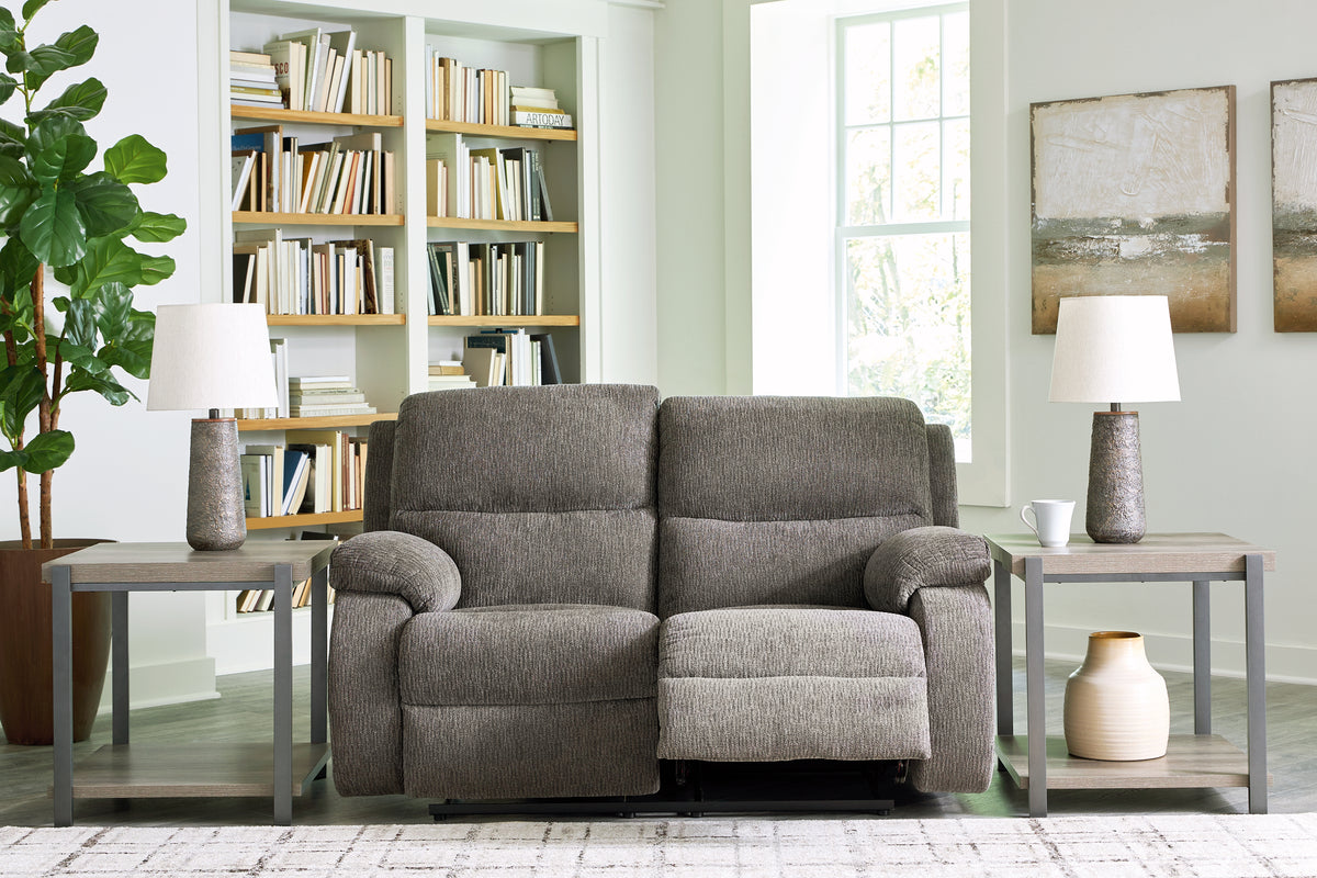 Scranto Brindle Reclining Loveseat from Ashley - Luna Furniture