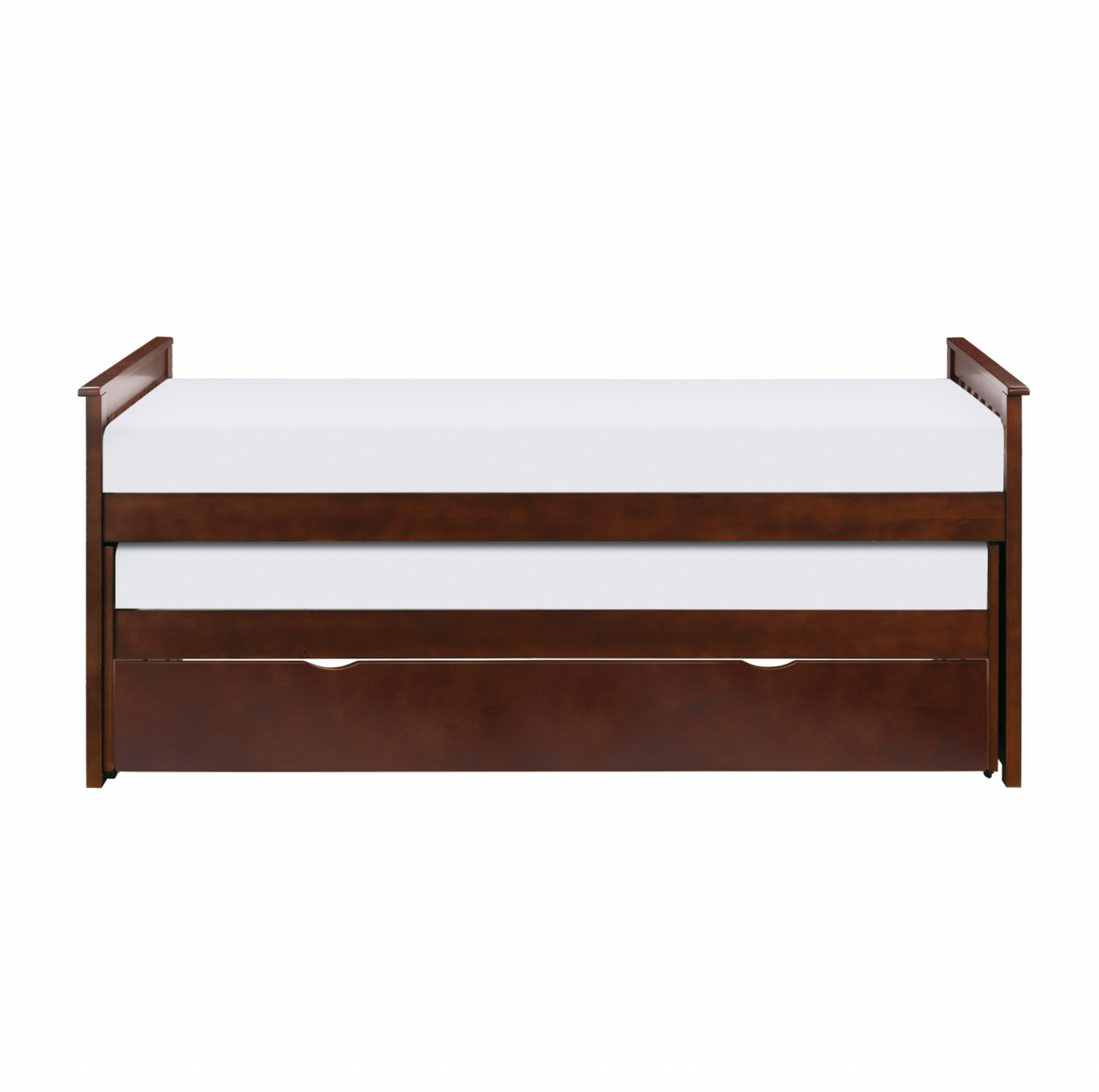 Rowe Dark Cherry Twin/Twin Bed with Twin Trundle from Homelegance - Luna Furniture