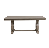 Vermillion Gray Cashmere Extendable Dining Table