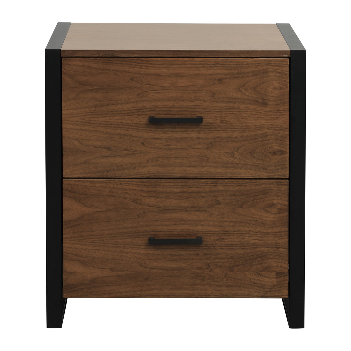 Sedley Walnut/Rustic Black File Cabinet from Homelegance - Luna Furniture