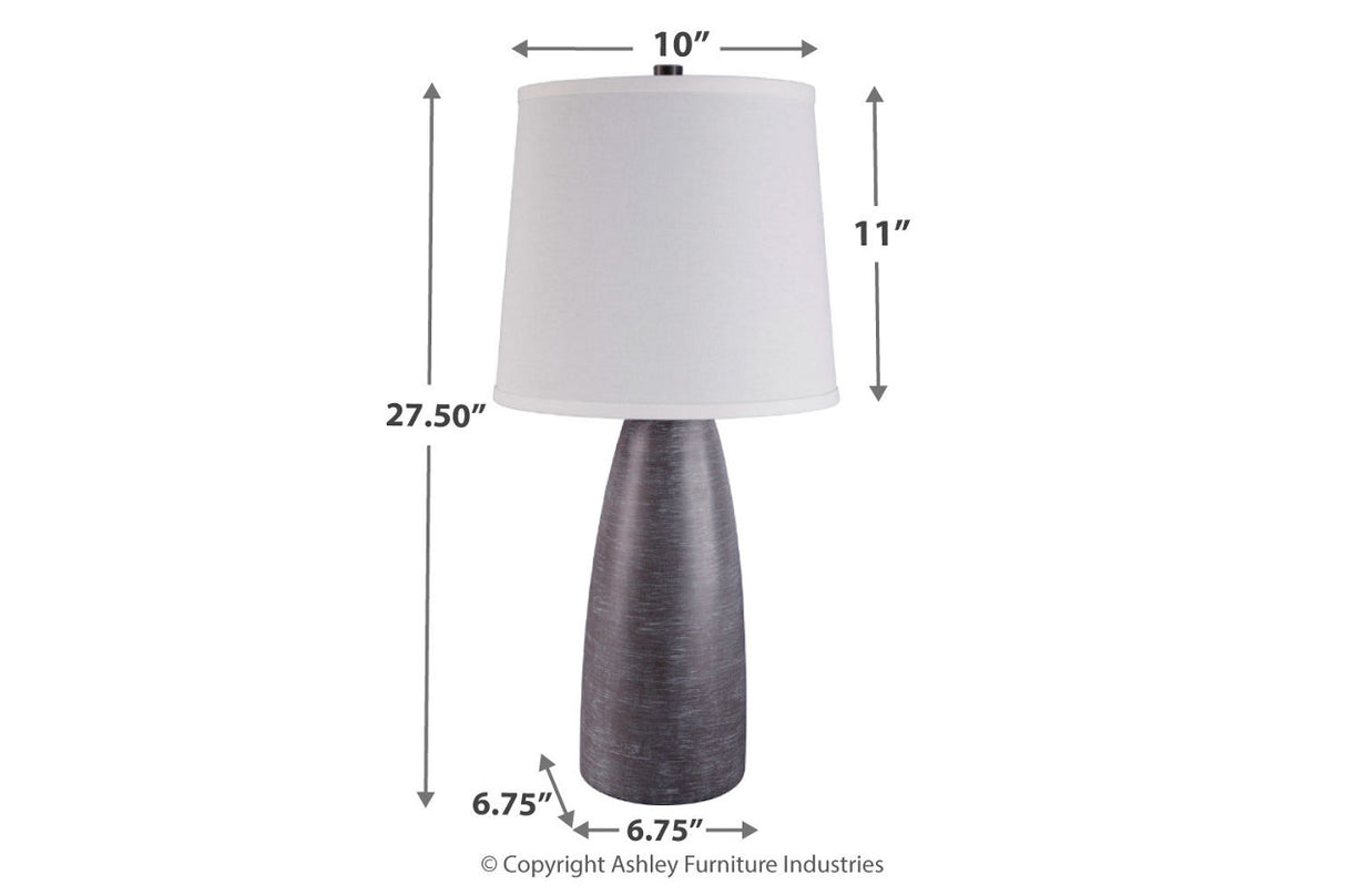 Shavontae Gray Table Lamp from Ashley - Luna Furniture