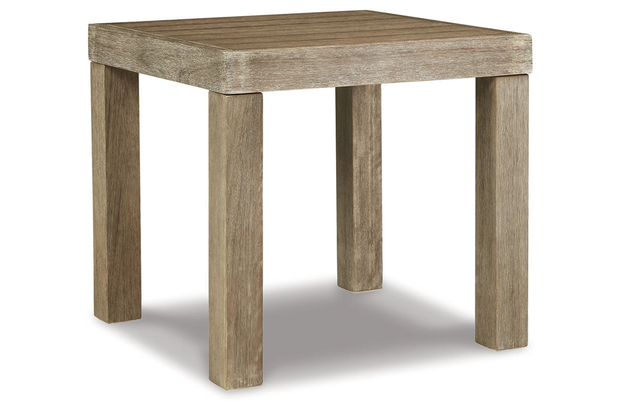 Silo Point Brown Outdoor End Table from Ashley - Luna Furniture