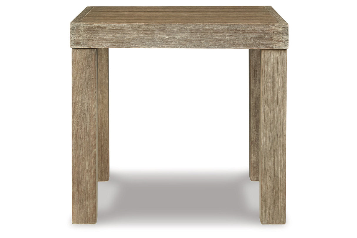 Silo Point Brown Outdoor End Table from Ashley - Luna Furniture