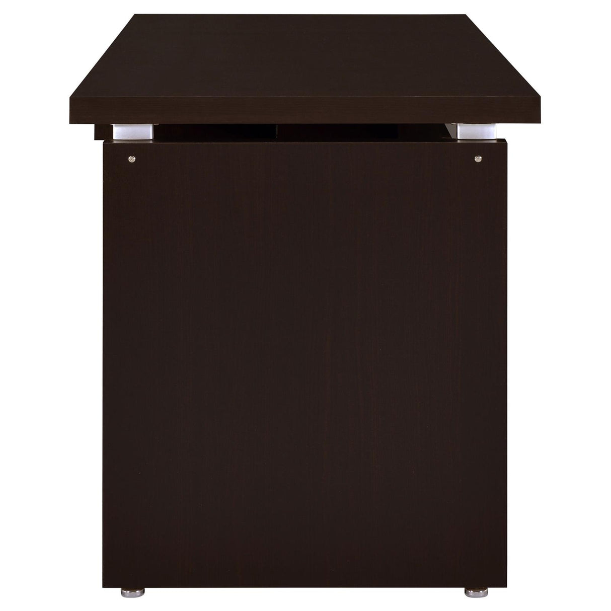 Skylar Cappuccino Computer Desk with Keyboard Drawer from Coaster - Luna Furniture