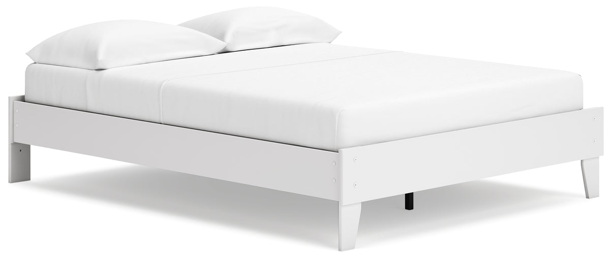 Socalle Two-tone Queen Platform Base Bed from Ashley Furniture - Luna Furniture