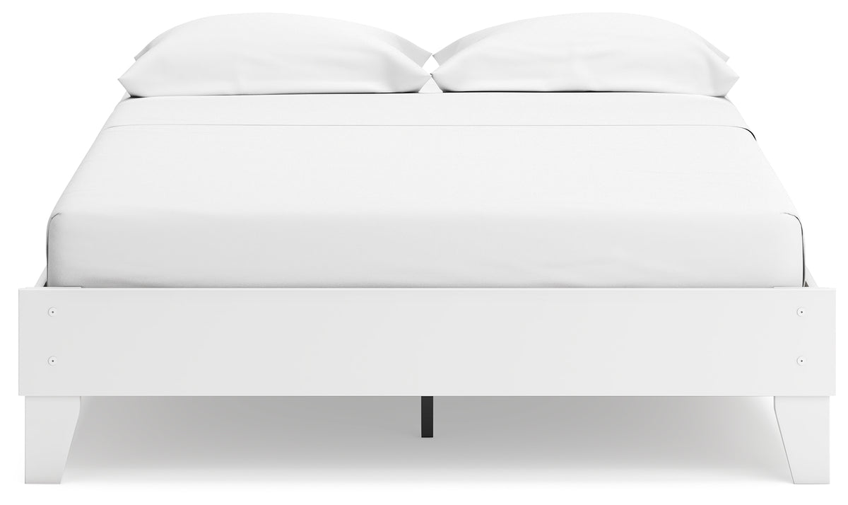 Socalle Two-tone Queen Platform Base Bed from Ashley Furniture - Luna Furniture