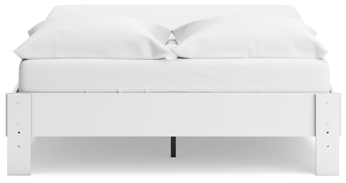 Socalle Two-tone Queen Platform Base Bed from Ashley Furniture - Luna Furniture