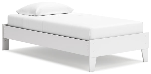 Socalle Two-tone Twin Platform Base Bed