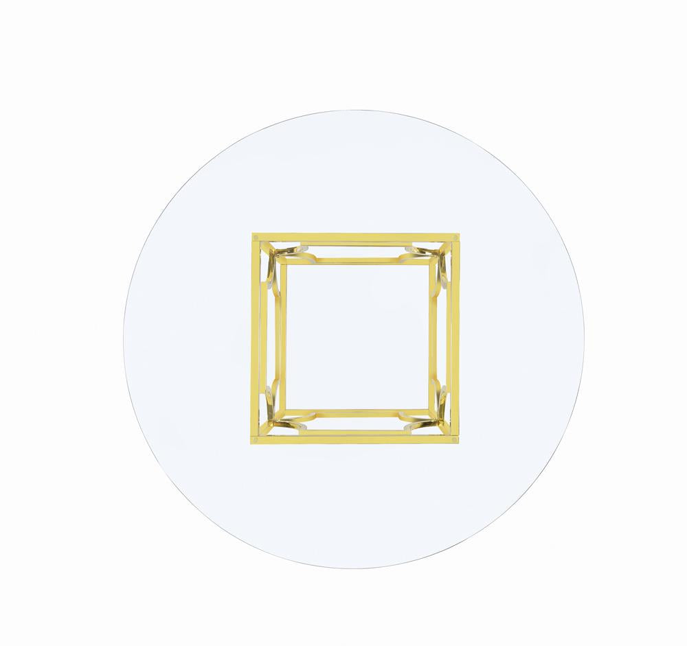 Starlight Brass Dining Table Base from Coaster - Luna Furniture