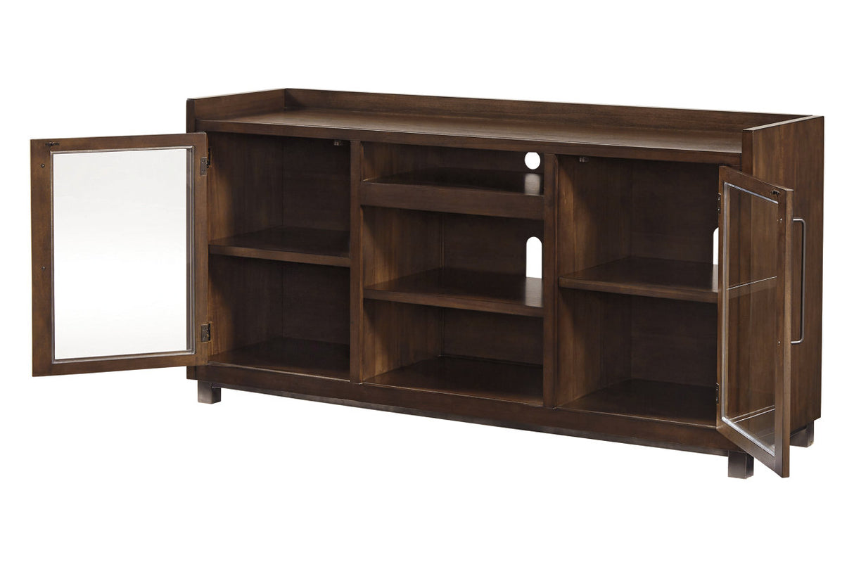 Starmore Brown/Gunmetal 3-Piece Entertainment Center from Ashley - Luna Furniture