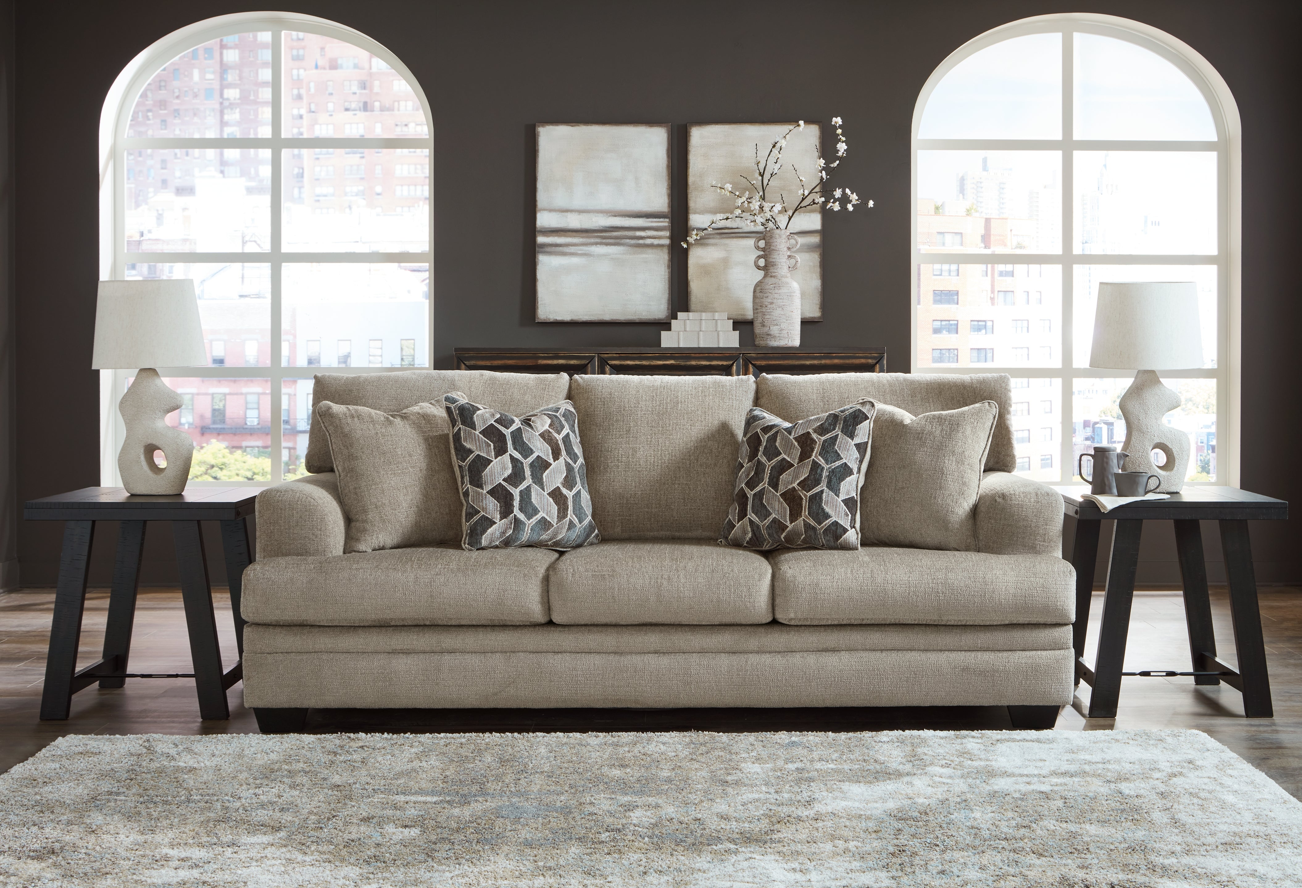 Ashley Stonemeade Taupe Sofa - Luna Furniture