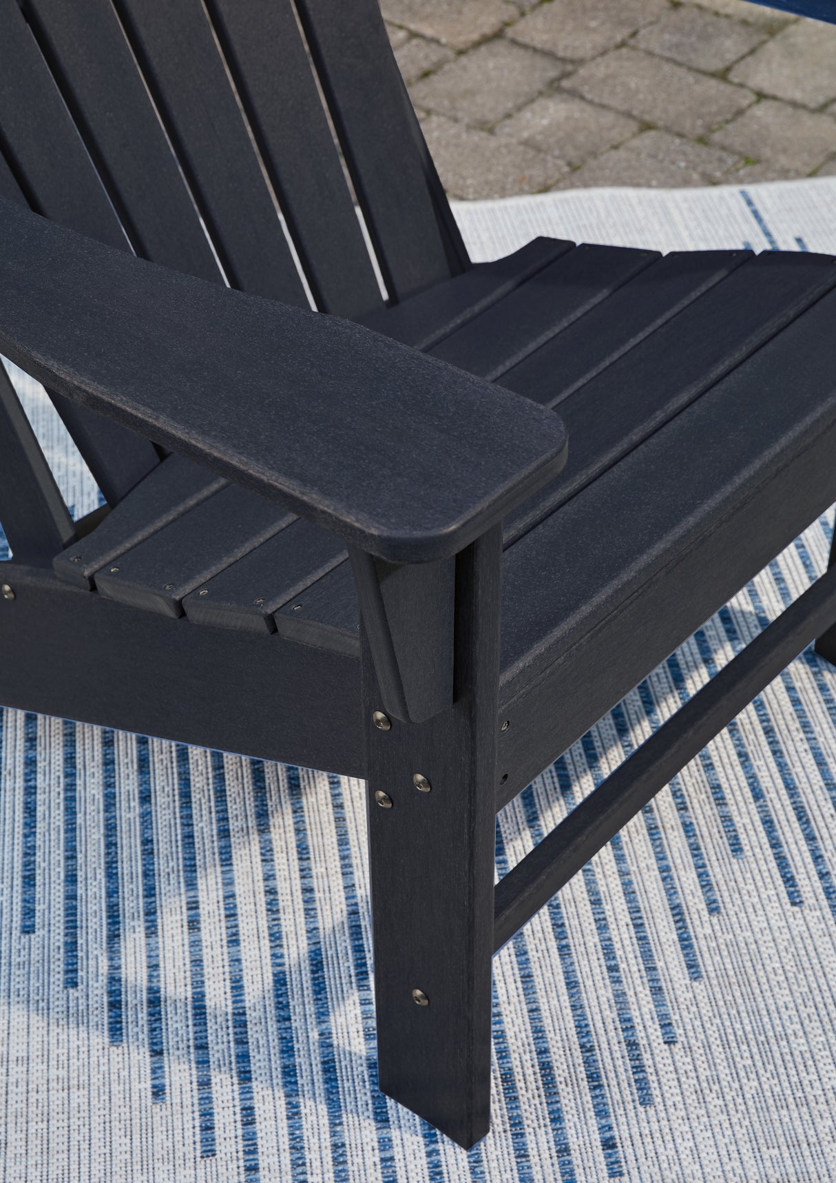 Sundown Treasure Black Adirondack Chair from Ashley Furniture - Luna Furniture