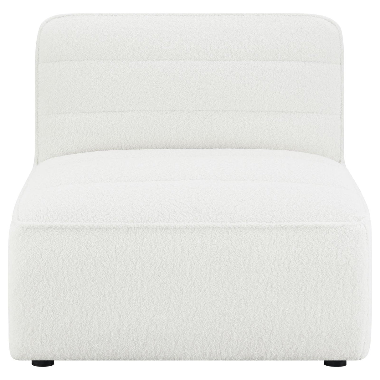 Sunny Natural Upholstered Armless Chair from Coaster - Luna Furniture