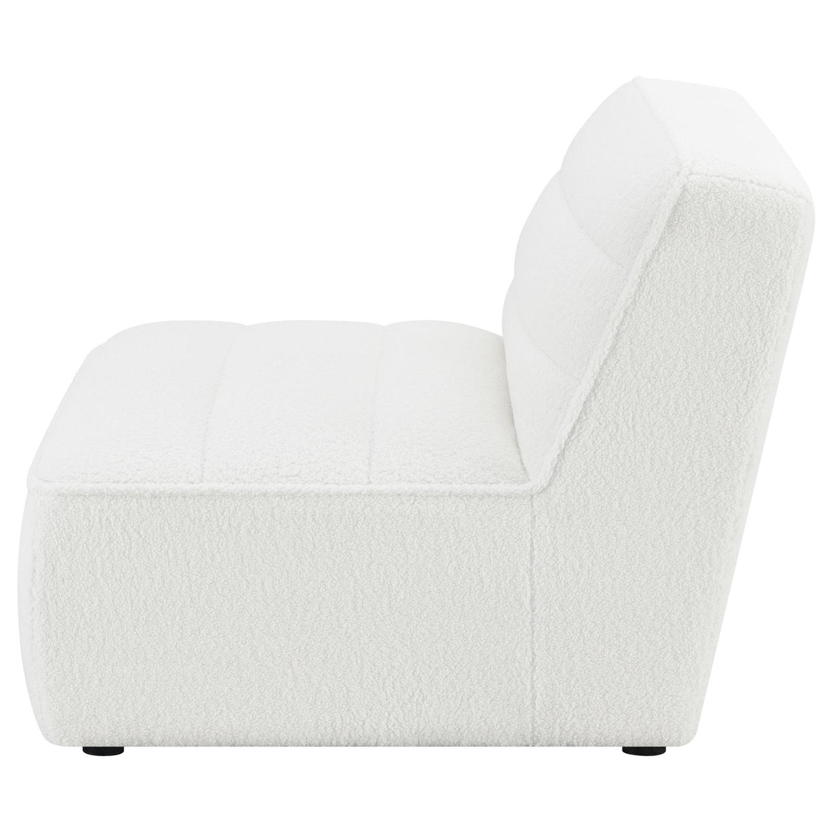 Sunny Natural Upholstered Armless Chair from Coaster - Luna Furniture