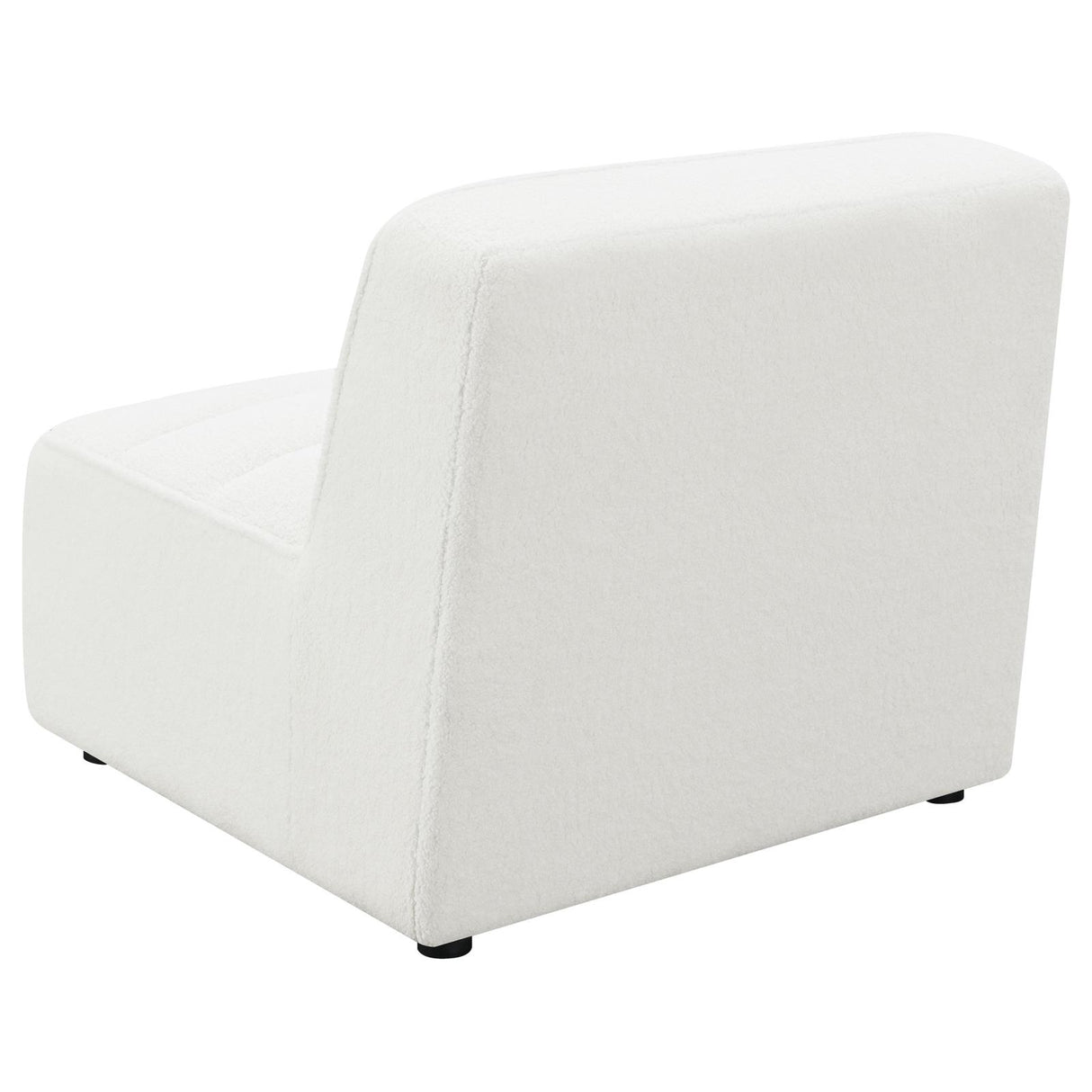 Sunny Natural Upholstered Armless Chair from Coaster - Luna Furniture