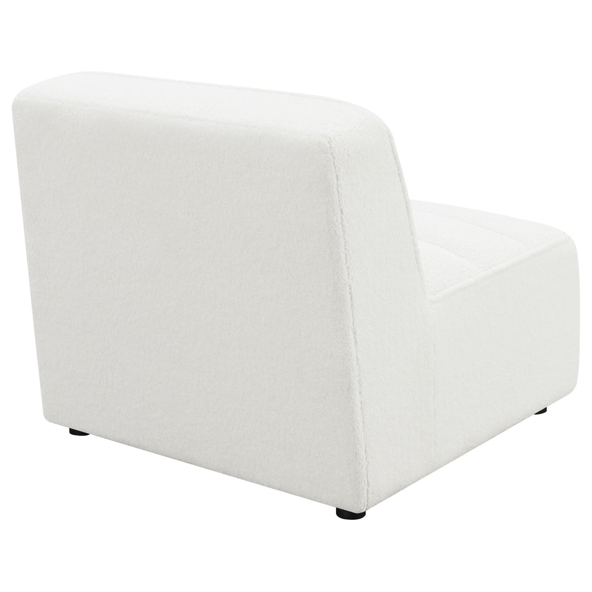 Sunny Natural Upholstered Armless Chair from Coaster - Luna Furniture