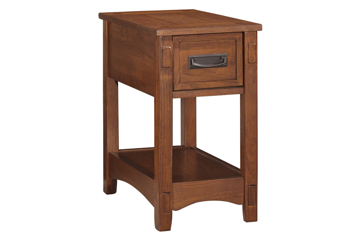 Breegin Brown Chairside End Table from Ashley - Luna Furniture