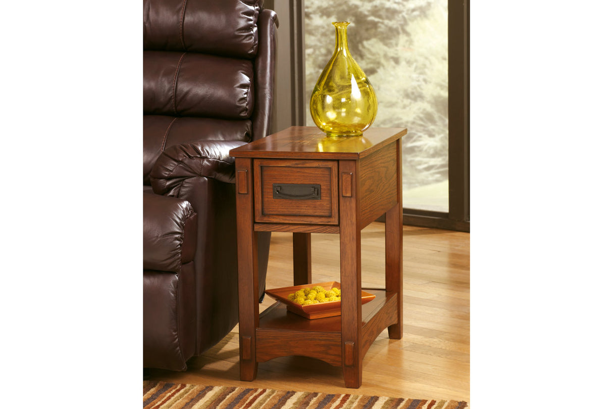 Breegin Brown Chairside End Table from Ashley - Luna Furniture