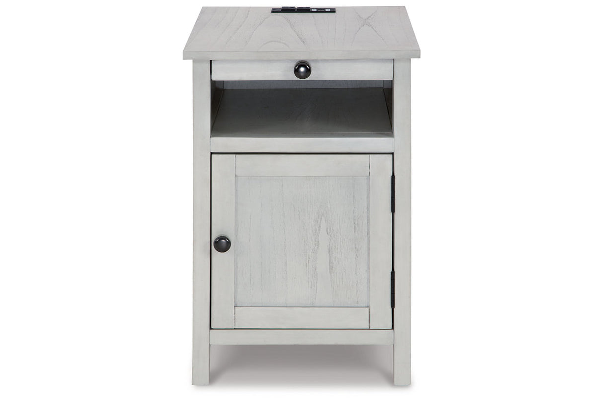 Treytown Antique White Chairside End Table from Ashley - Luna Furniture