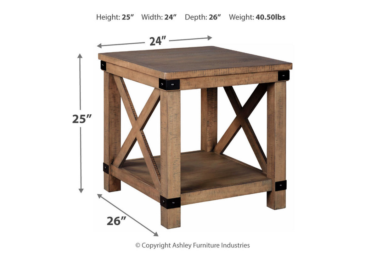 Aldwin Gray End Table from Ashley - Luna Furniture
