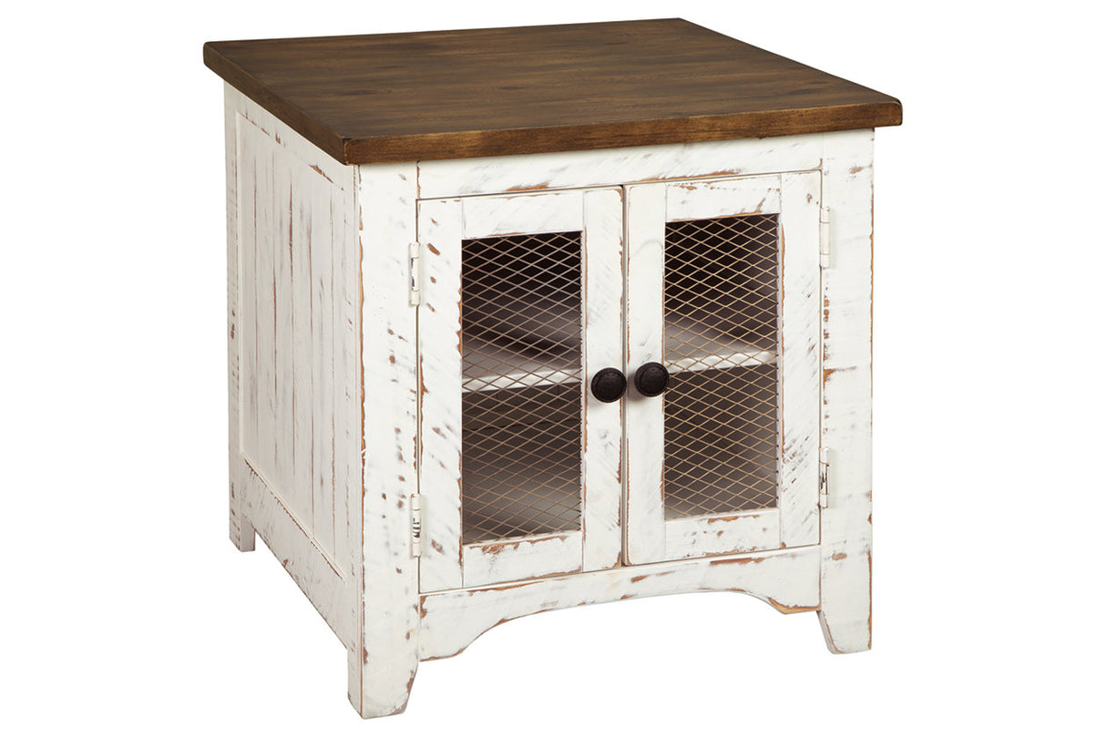 Wystfield White/Brown End Table from Ashley - Luna Furniture