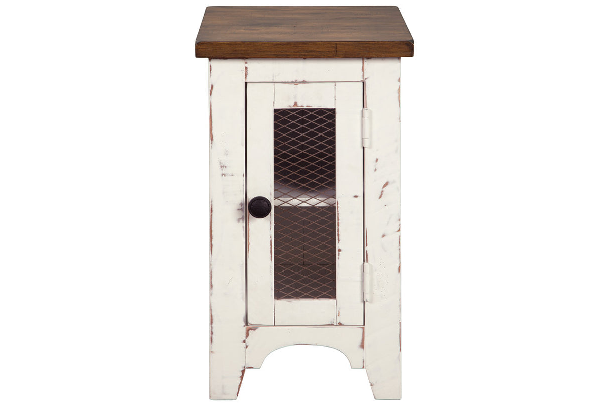 Wystfield White/Brown Chairside End Table from Ashley - Luna Furniture