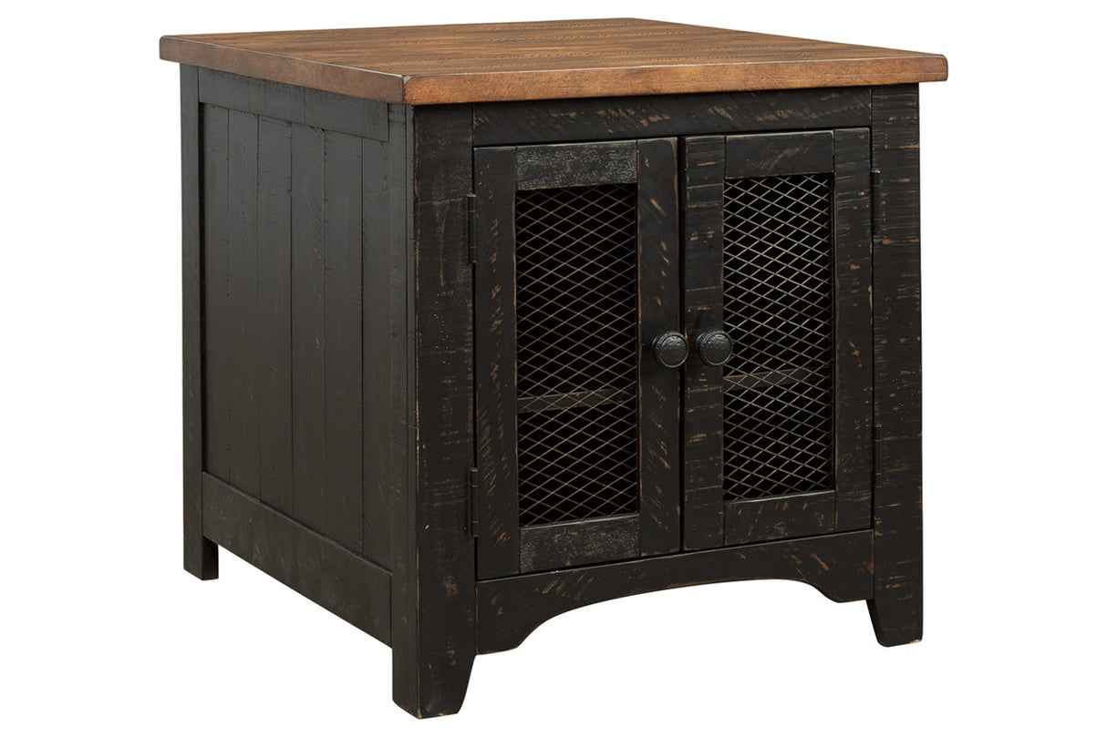 Valebeck Black/Brown End Table from Ashley - Luna Furniture