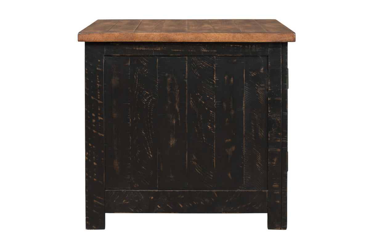Valebeck Black/Brown End Table from Ashley - Luna Furniture