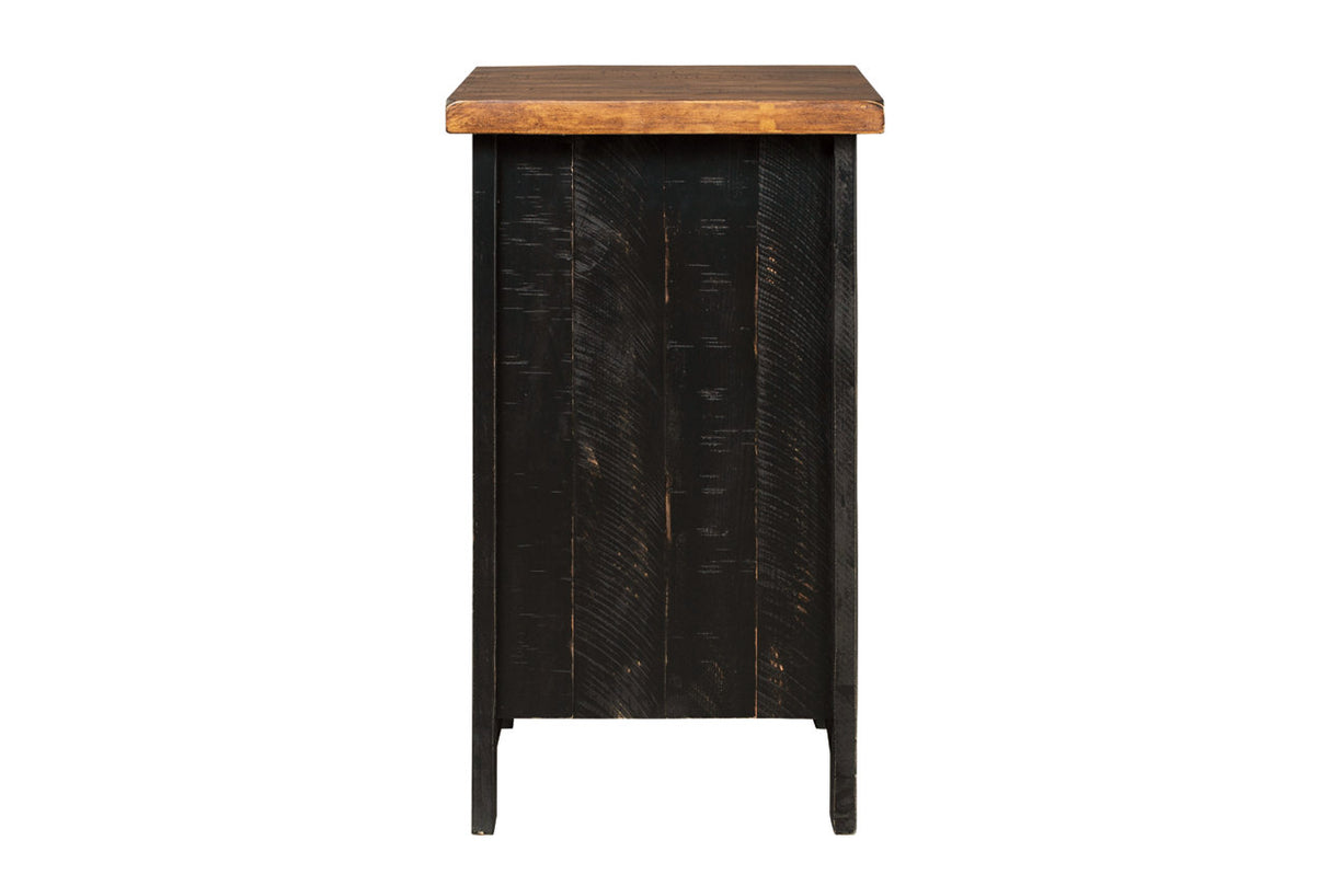 Valebeck Black/Brown Chairside End Table from Ashley - Luna Furniture