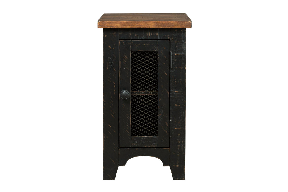 Valebeck Black/Brown Chairside End Table from Ashley - Luna Furniture
