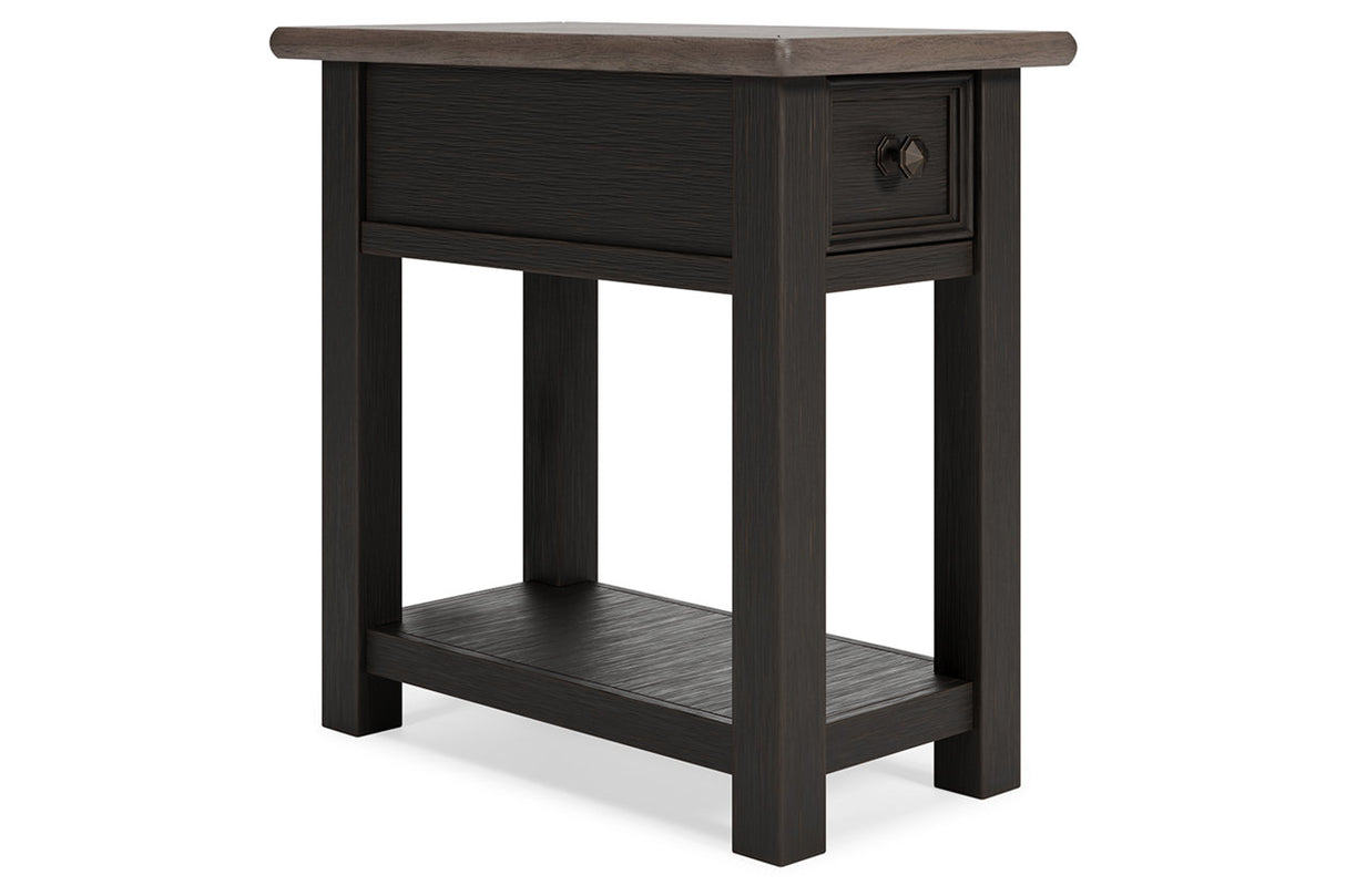 Tyler Creek Two-tone Chairside End Table from Ashley - Luna Furniture