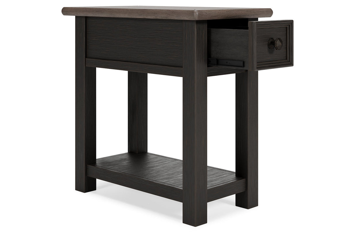 Tyler Creek Two-tone Chairside End Table from Ashley - Luna Furniture