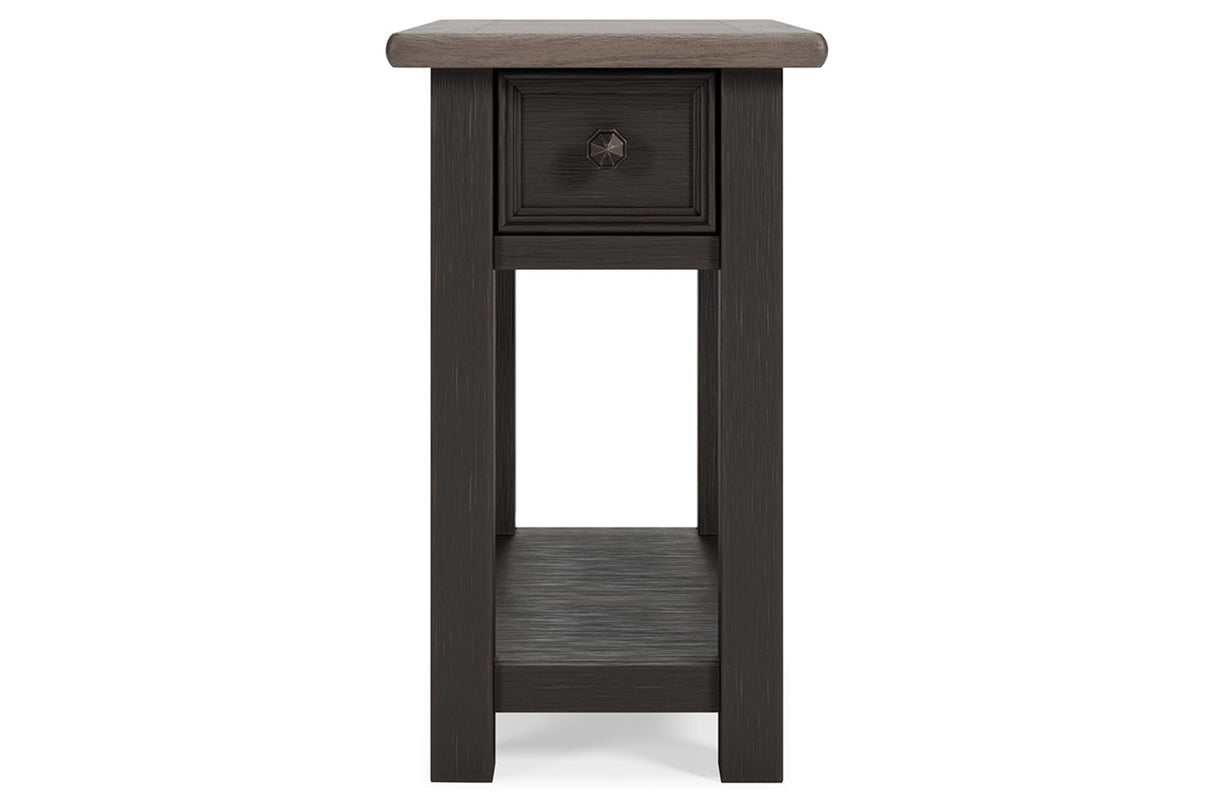 Tyler Creek Two-tone Chairside End Table from Ashley - Luna Furniture