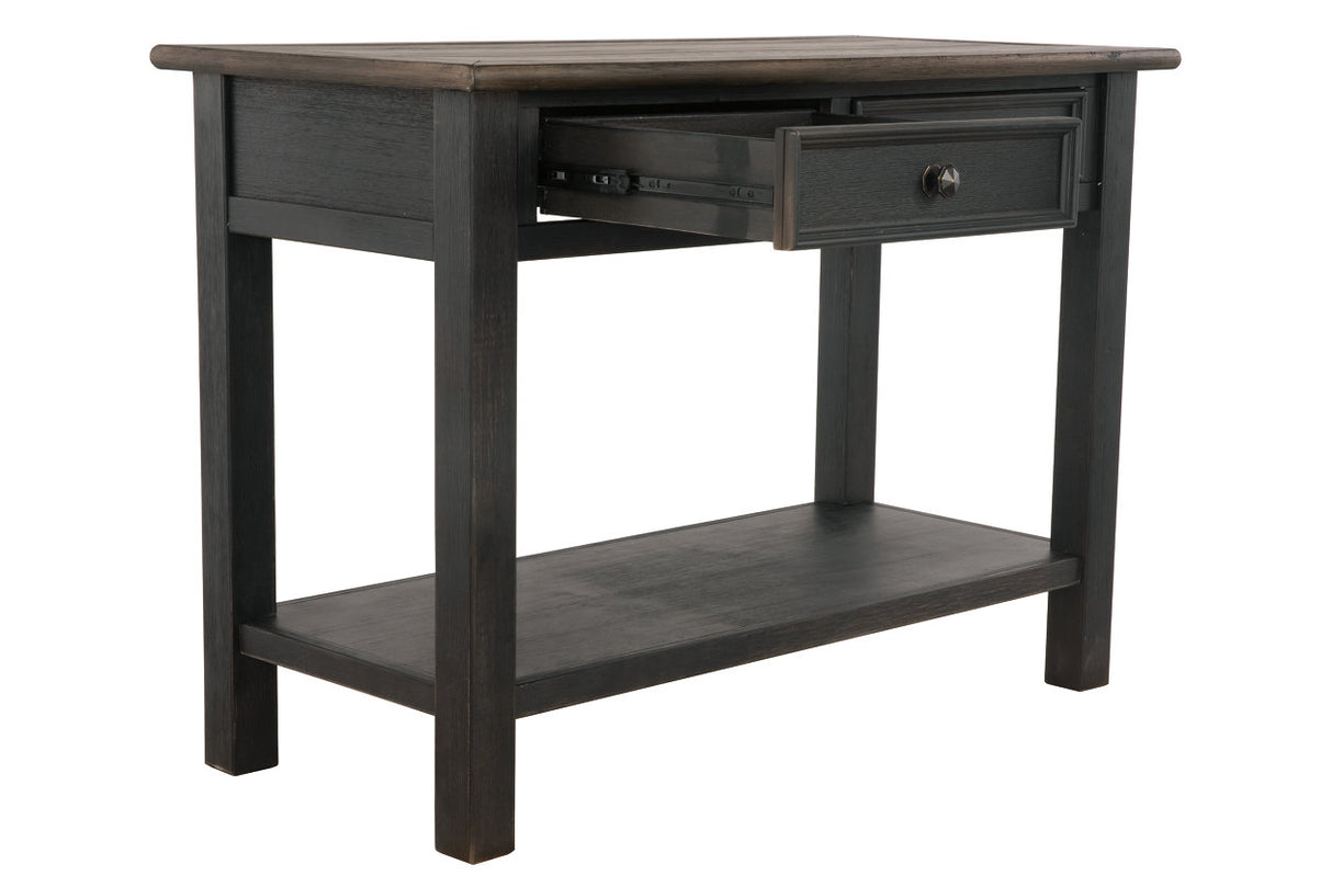 Tyler Creek Grayish Brown/Black Sofa/Console Table from Ashley - Luna Furniture