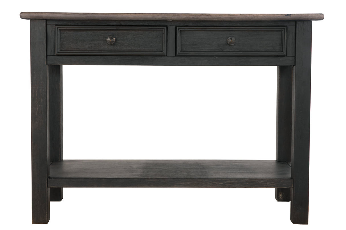 Tyler Creek Grayish Brown/Black Sofa/Console Table from Ashley - Luna Furniture