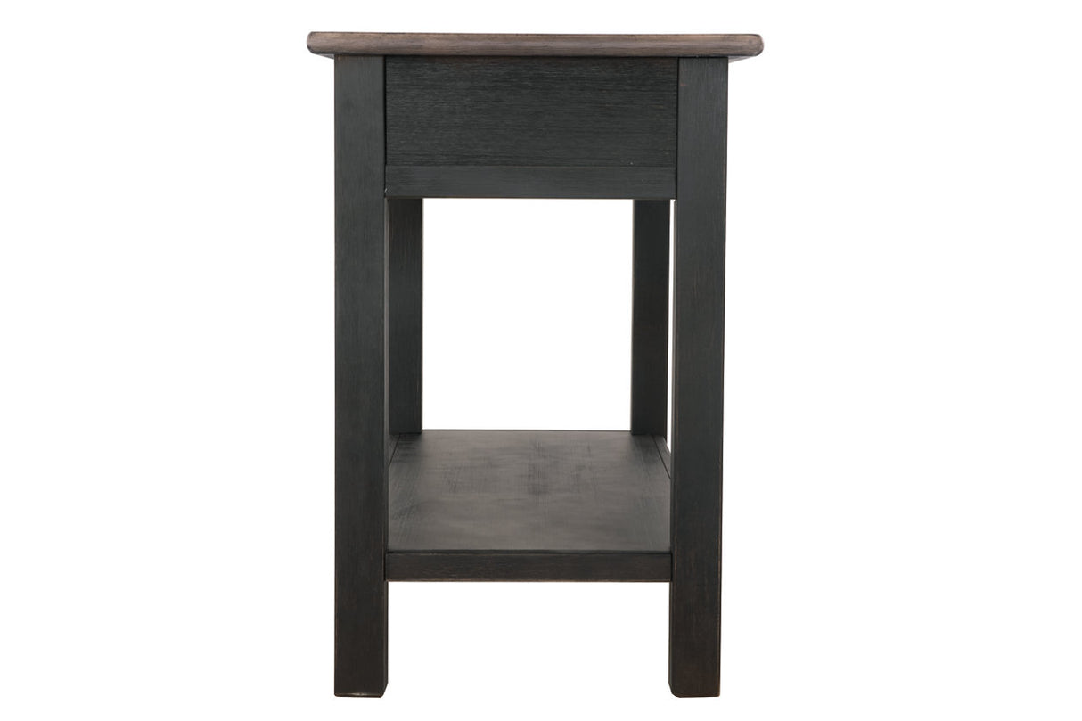 Tyler Creek Grayish Brown/Black Sofa/Console Table from Ashley - Luna Furniture