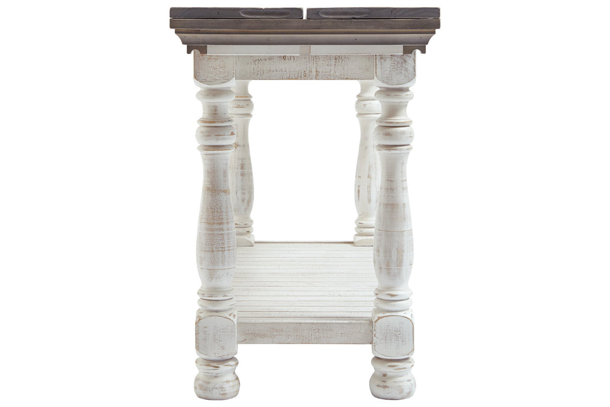 Havalance Gray/White Sofa/Console Table from Ashley - Luna Furniture