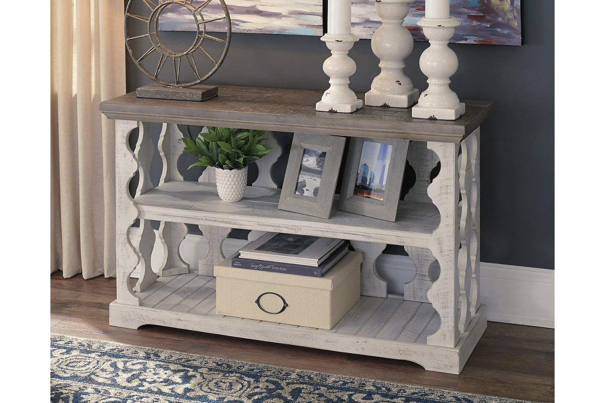 Havalance Gray/White Sofa/Console Table from Ashley - Luna Furniture