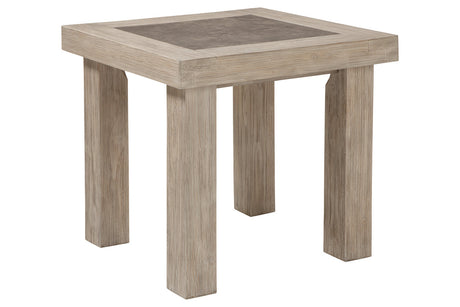 Hennington Light Brown End Table - Ashley - Luna Furniture