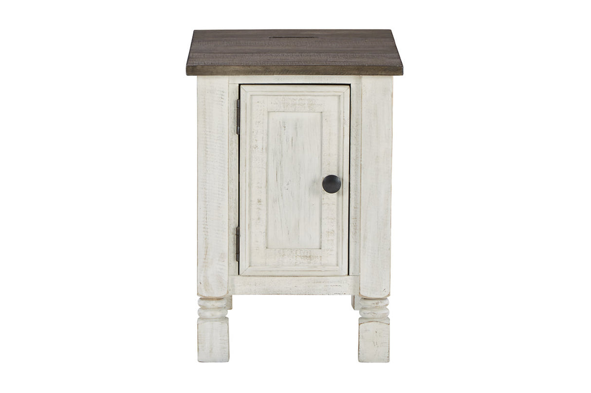 Havalance White/Gray Chairside End Table from Ashley - Luna Furniture