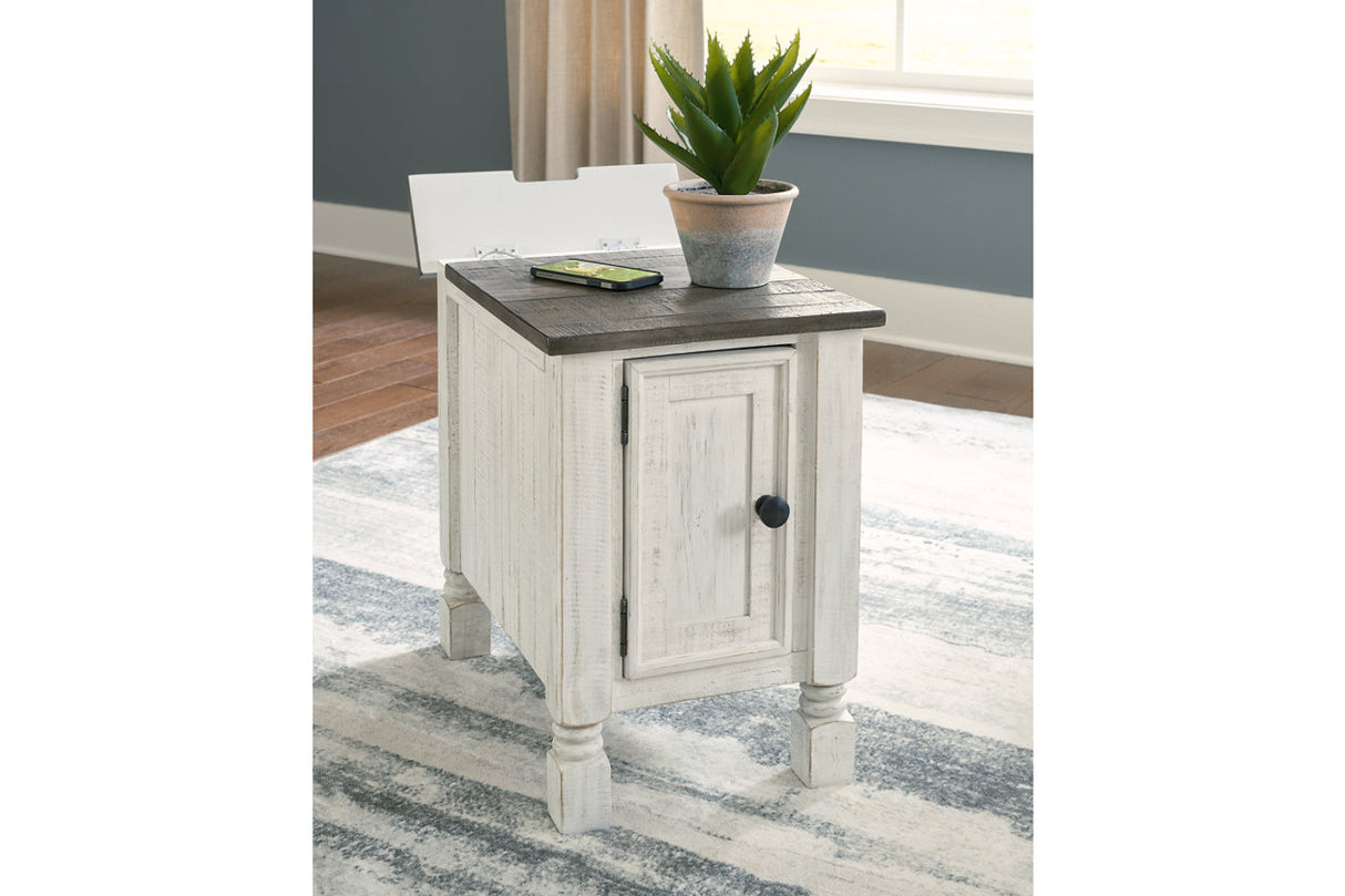Havalance White/Gray Chairside End Table from Ashley - Luna Furniture