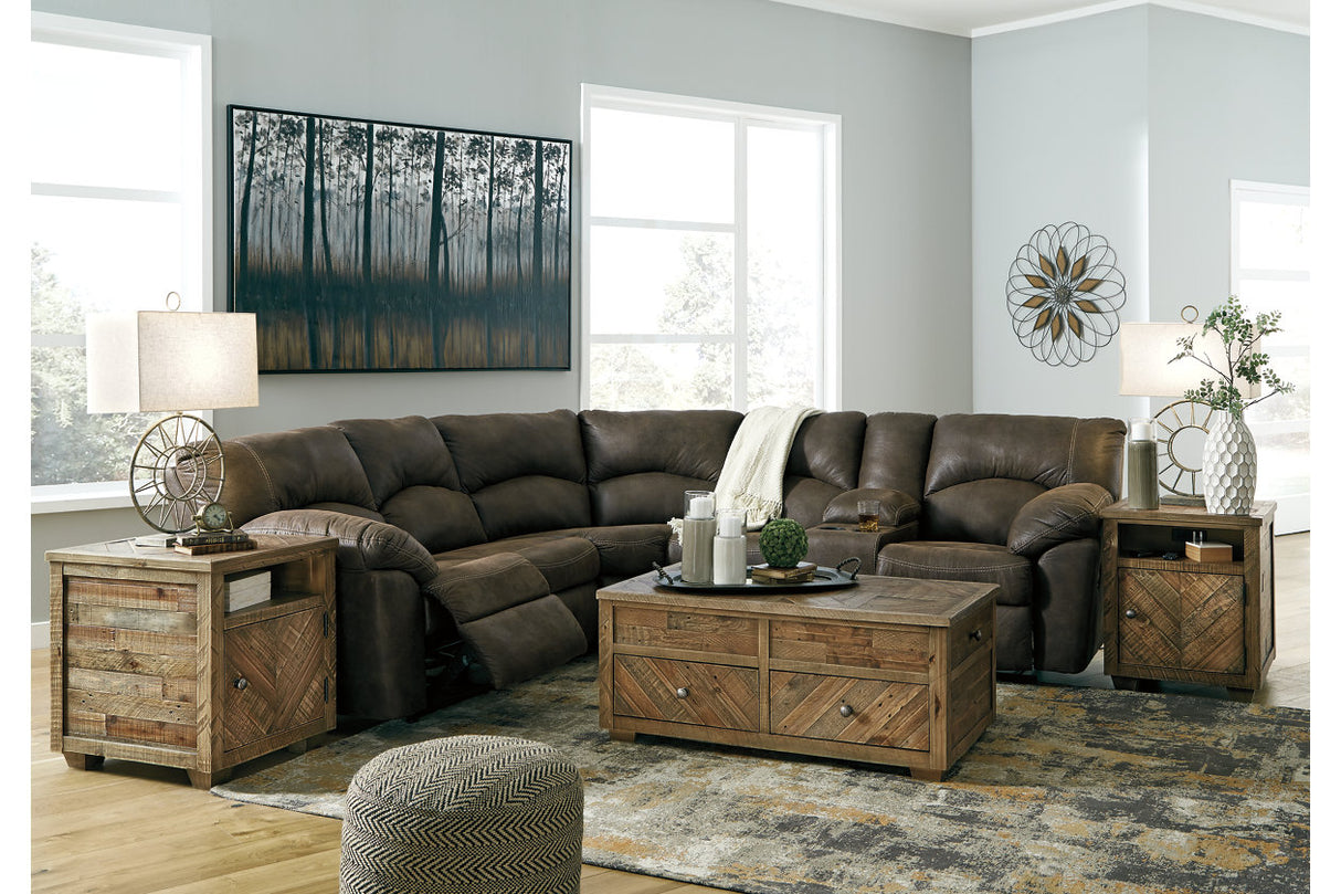 Tambo Canyon 2-Piece Reclining Sectional from Ashley - Luna Furniture