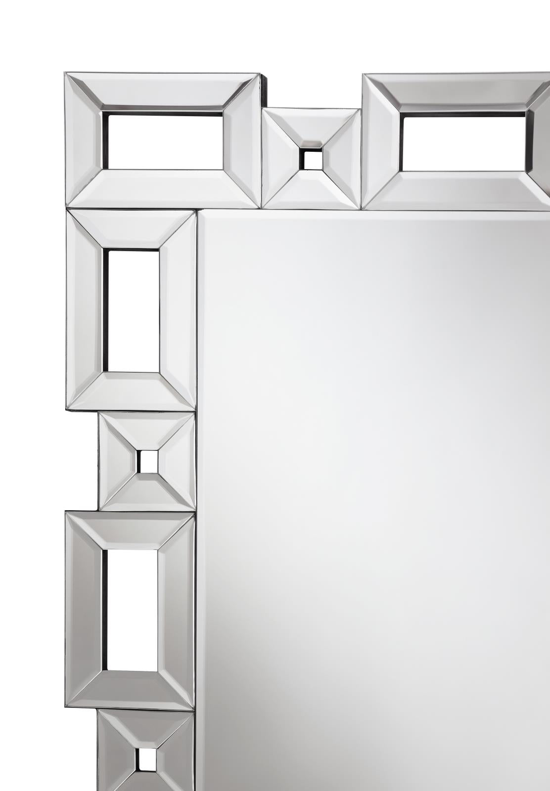 Tavin Geometric Frame Cheval Mirror from Coaster - Luna Furniture