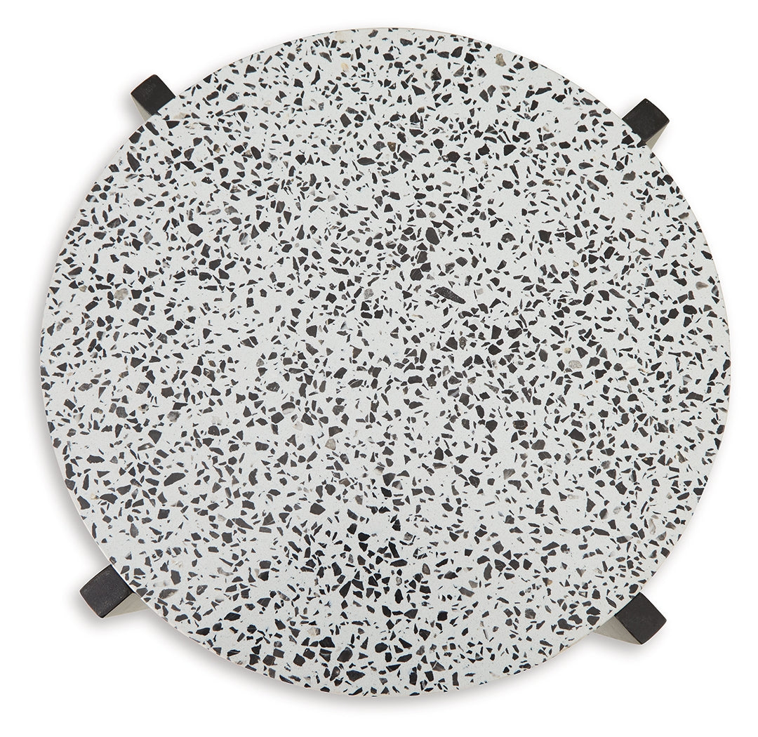 Tellrich Black/White Accent Table from Ashley - Luna Furniture