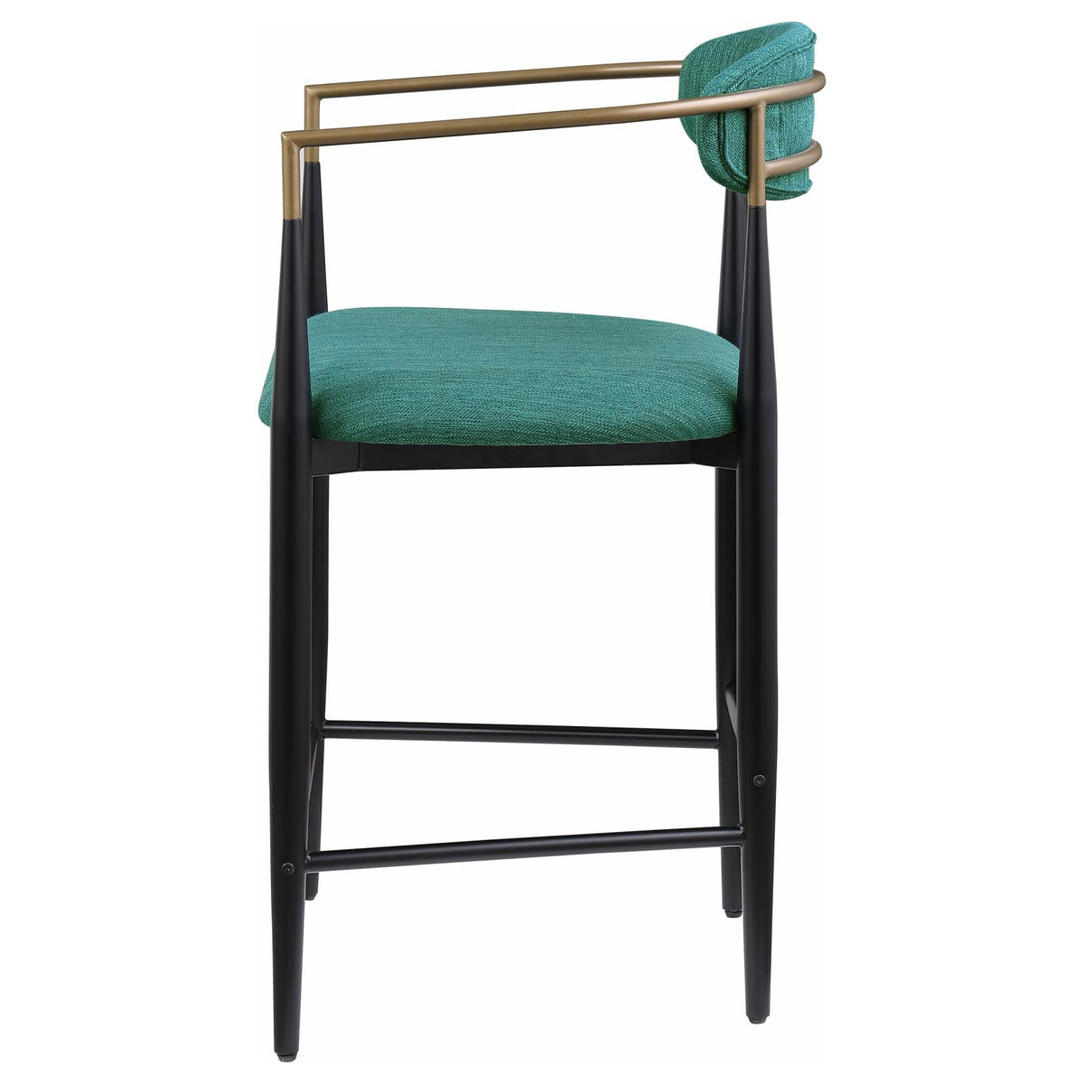 Tina Green Metal Counter Height Upholstered Bar Stool, Set of 2 from Coaster - Luna Furniture